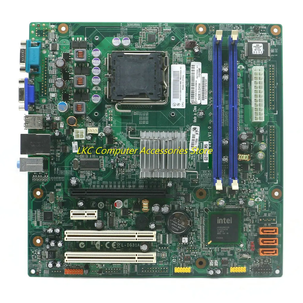 Pour Lenovo A580E Bureau Carte Mère L-IG31A G31T-LM LIncome 775 DDR2 71Y5354 Carte Mère 100% Testé