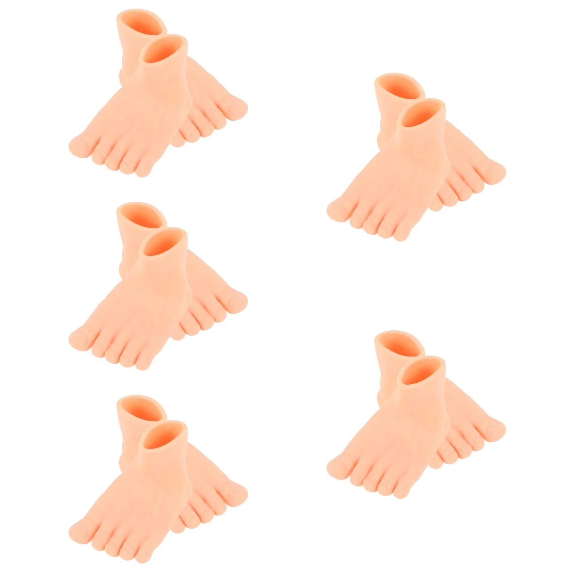 

5pcs 5 Pieces Puppy Dog Feet Puppet Dogs For Playing Interactive TPR Cartoon Latex Puppies Funny