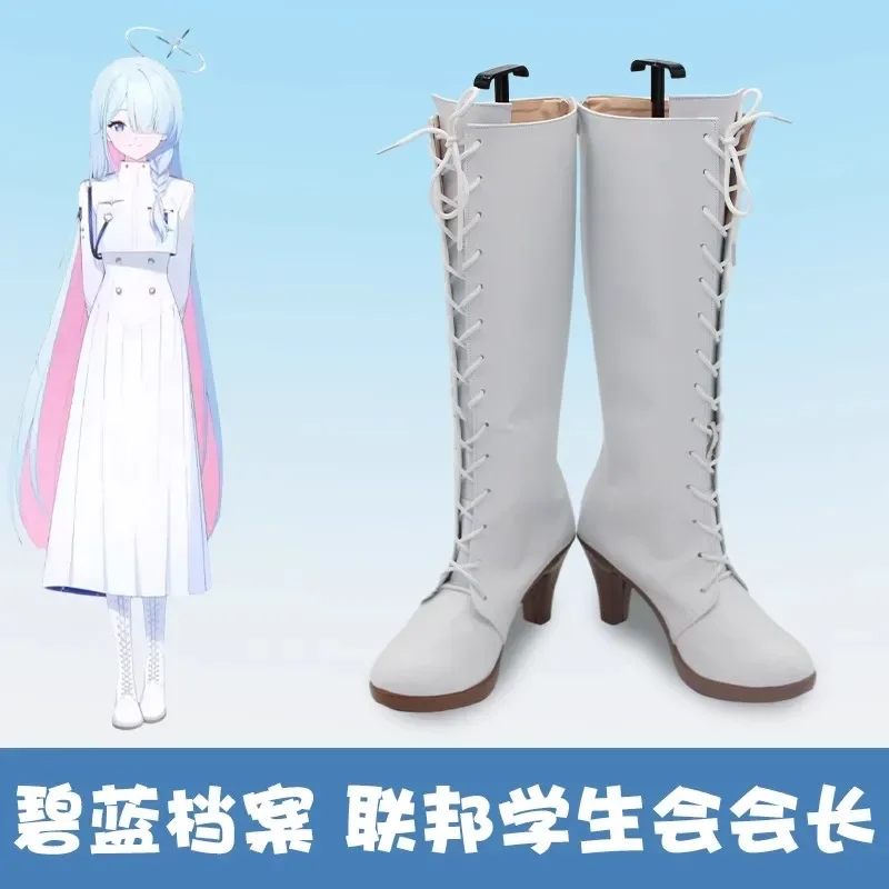 Giochi Blue Archive GSC President Cosplay Shoes Boot Role Play Halloween Carnival Christmas Party Outfit puntelli su misura