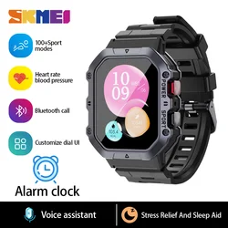 SKMEI Outdoor Sport Military Smartwatch Men Women 1.65'' Waterproof Smart Watch Heart Monitoring Fitness Watches For Android IOS