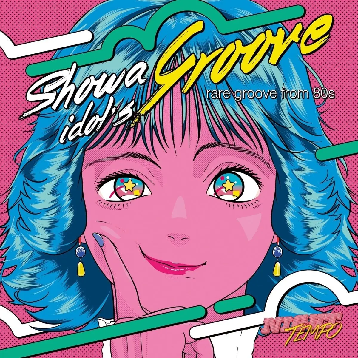 Vaporwave Pop Kudou Shizuka Music CD Night Tempo يعرض ألبوم Showa Idol's Groove Music Record Cosplay Soundtrack Box هدية