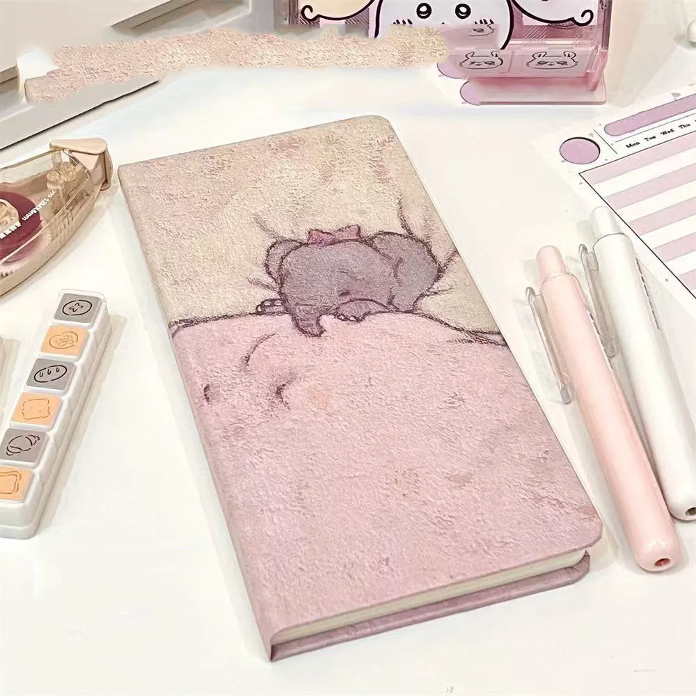 Cute Little Elephant Notebook Color Inner Page Cartoon illustration Daily Planner Portable Schedule Planning Pocket Book