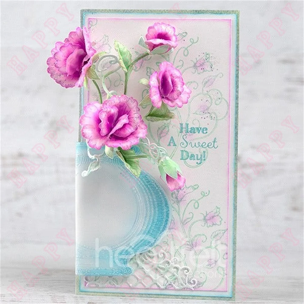 Metal Cutting Dies Stamps Fancy Bouquet Flowers Decoration For DIY Scrapbook Diary Album Paper Template Card Embossing Handcraft