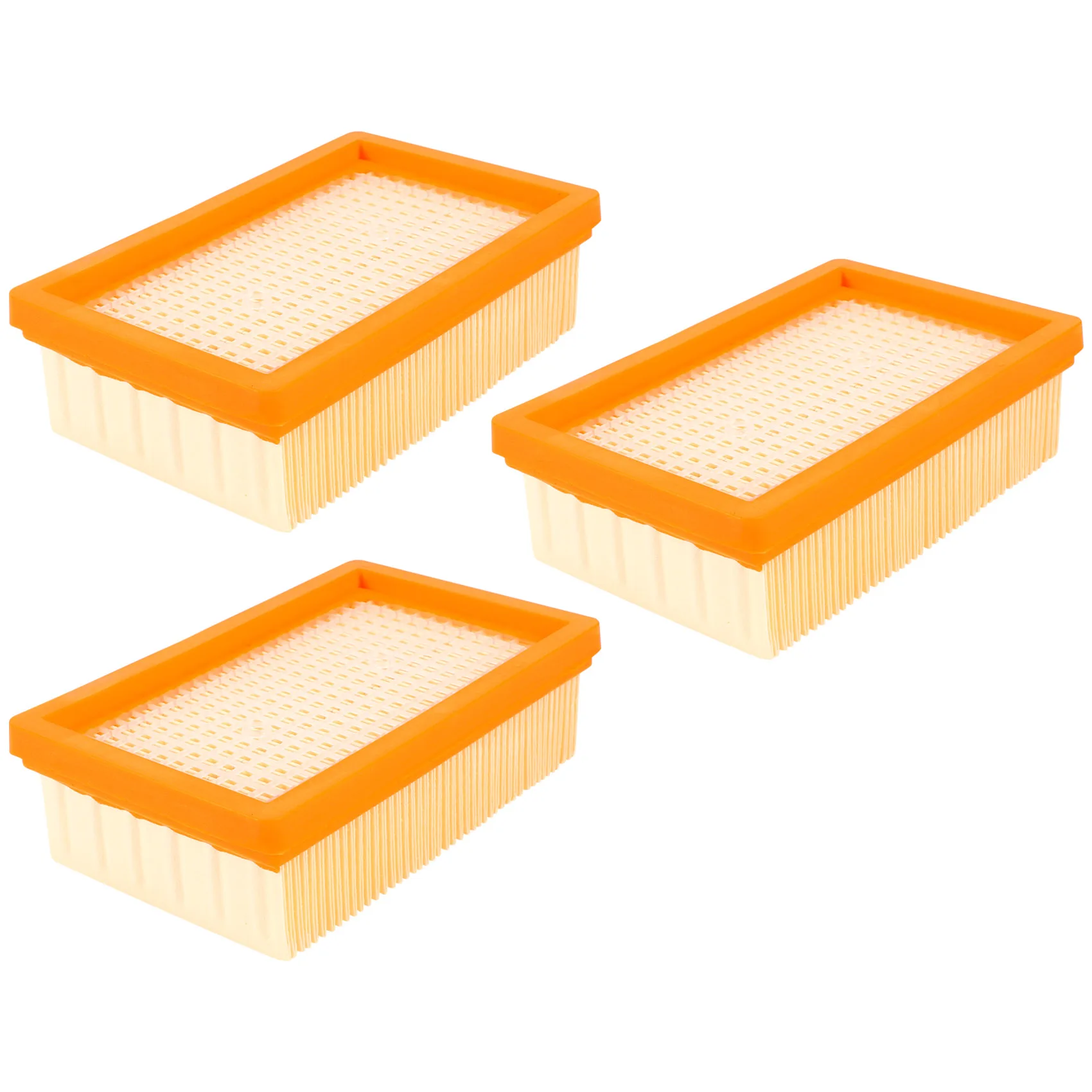 3PCS Vacuum Cleaner Filter Replacement for KARCHER Flat-Pleated MV4 MV5 MV6 WD4 WD5 WD6 P PREMIUM WD5