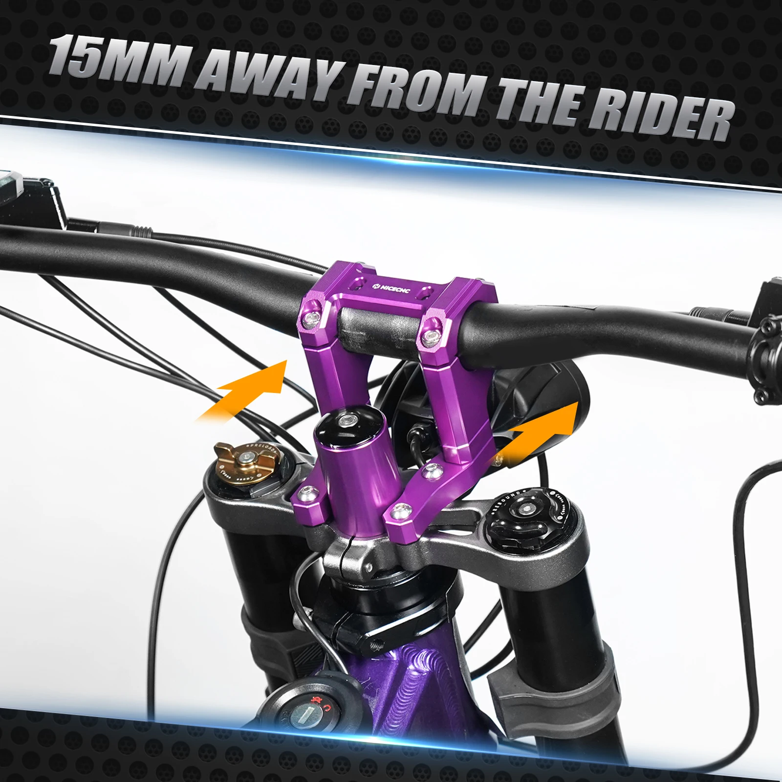 

For Surron Light Bee X Handlebar Bar Riser Mount Bracket Head Tube Frame Brace For Sur-Ron Light Bee S L1E For Segway X 160 X260