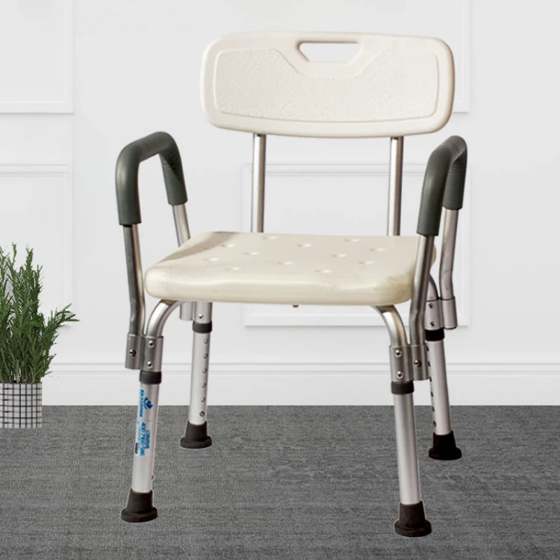 Bath Chair Pregnant Women Non-slip Lightweight Toilet Foot Stool The Elderly Shower Chair Bathroom Aluminum Alloy