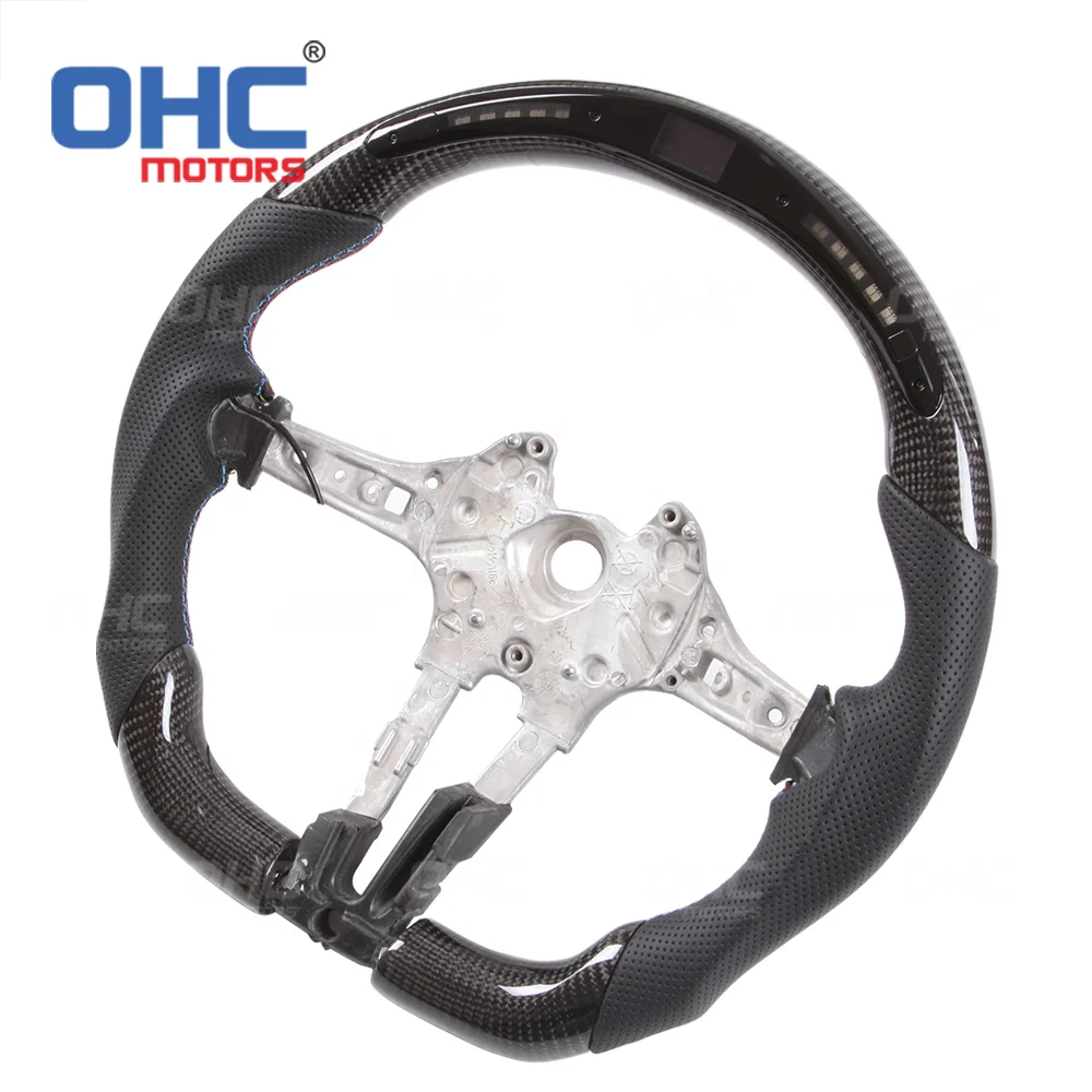 B-M-W LED Steering Wheel for bmw m F20 M3 F30 Interior Exhaust Competition Carbon Fiber Steering Wheel