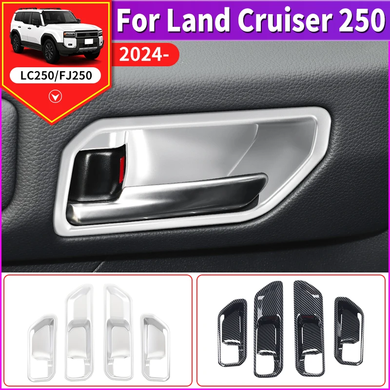 For Toyota Land Cruiser 250 1958 2024 Prado Lc250 Interior Decoration Accessories Upgraded, Car Door Handle Protective sticker