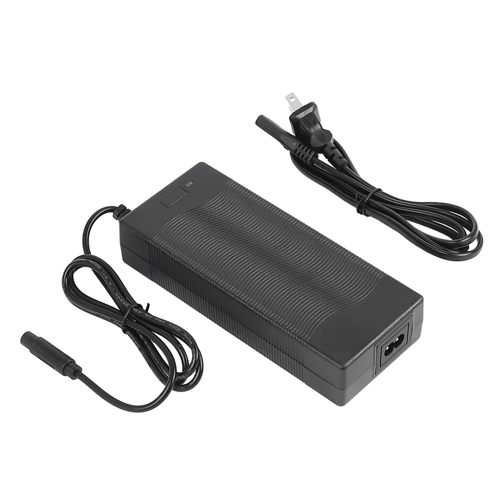 Carregador de bateria de lítio 54.6v 2a para kugoo Kukirin g2 pro db scooter elétrica conector de 3 pinos carregadores adaptadores de alimentação