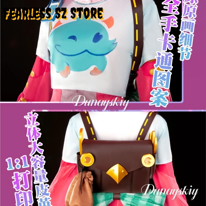 Neeko الغريب الحرباء تأثيري هالروويين كوستيبوميا النساء الزي زهرة نمط أنيمي لعبة تأثيري الذيل البدلة هالوين Neeko لطيف موحدة #2