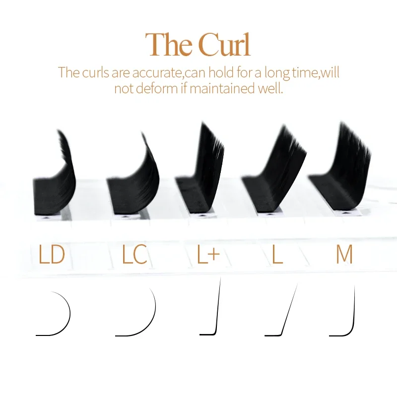 H&L SINCE 1990 16 row LC/LD/L+/L/M eyelashes, various curvatures to choose from, high-quality makeup tools lashes extension