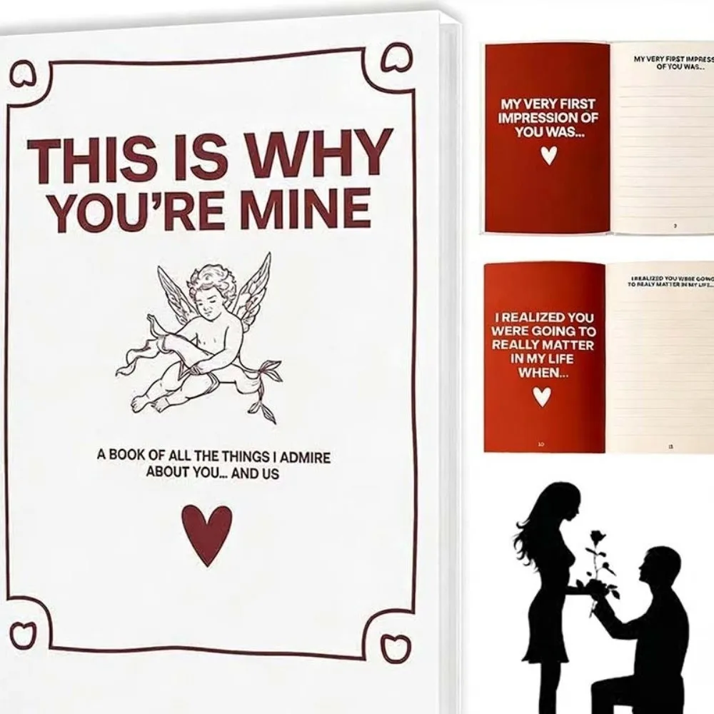 THIS IS WHY YOU'RE MINE Love Story Journal Romantic Couples Edition Love Journal Book Anniversary Edition Hardcover