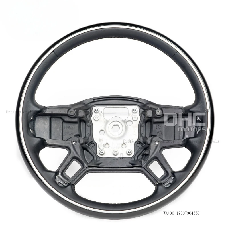 Suitable for Land Rover Defender 110 piano lacquer leather car steering wheel SUV off-road modification