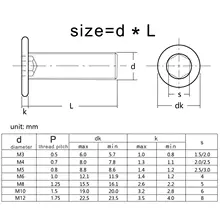 Stainless steel hex screws M1.6 to M8 #2