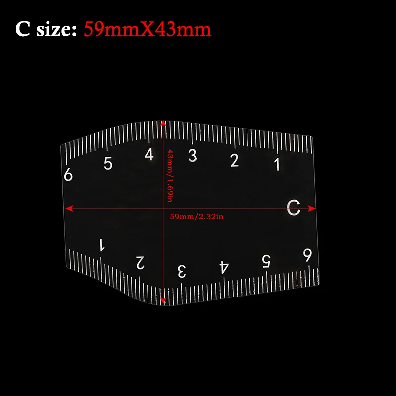 5개입 휴대용 즉시 눈썹 정리 도구 눈썹 디자인 자 선물 내구성 있는 눈썹 쉐이핑 스텐실