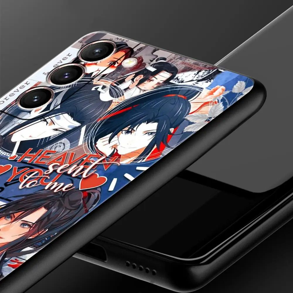 Anime Mo Dao Zu Shi MDZS Phone Case For Samsung Galaxy S22 S21 S20 Ultra FE 5G S10E S10 S9 S24 Plus S23 Cover Black