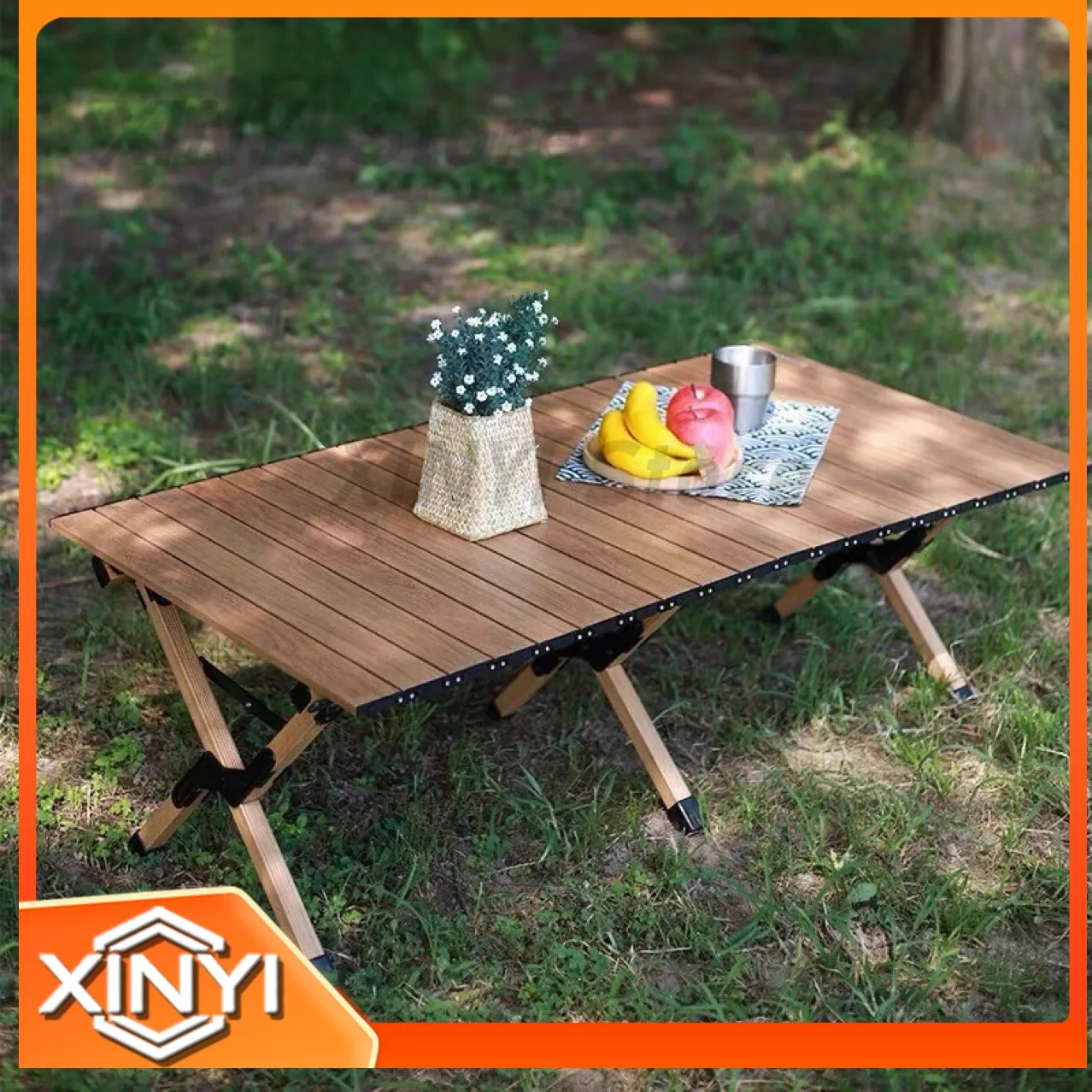 Folding Table for Kaiyashi KYS-804 Outdoor Large Aluminum Alloy Egg Roll Table Portable Table Gift Included