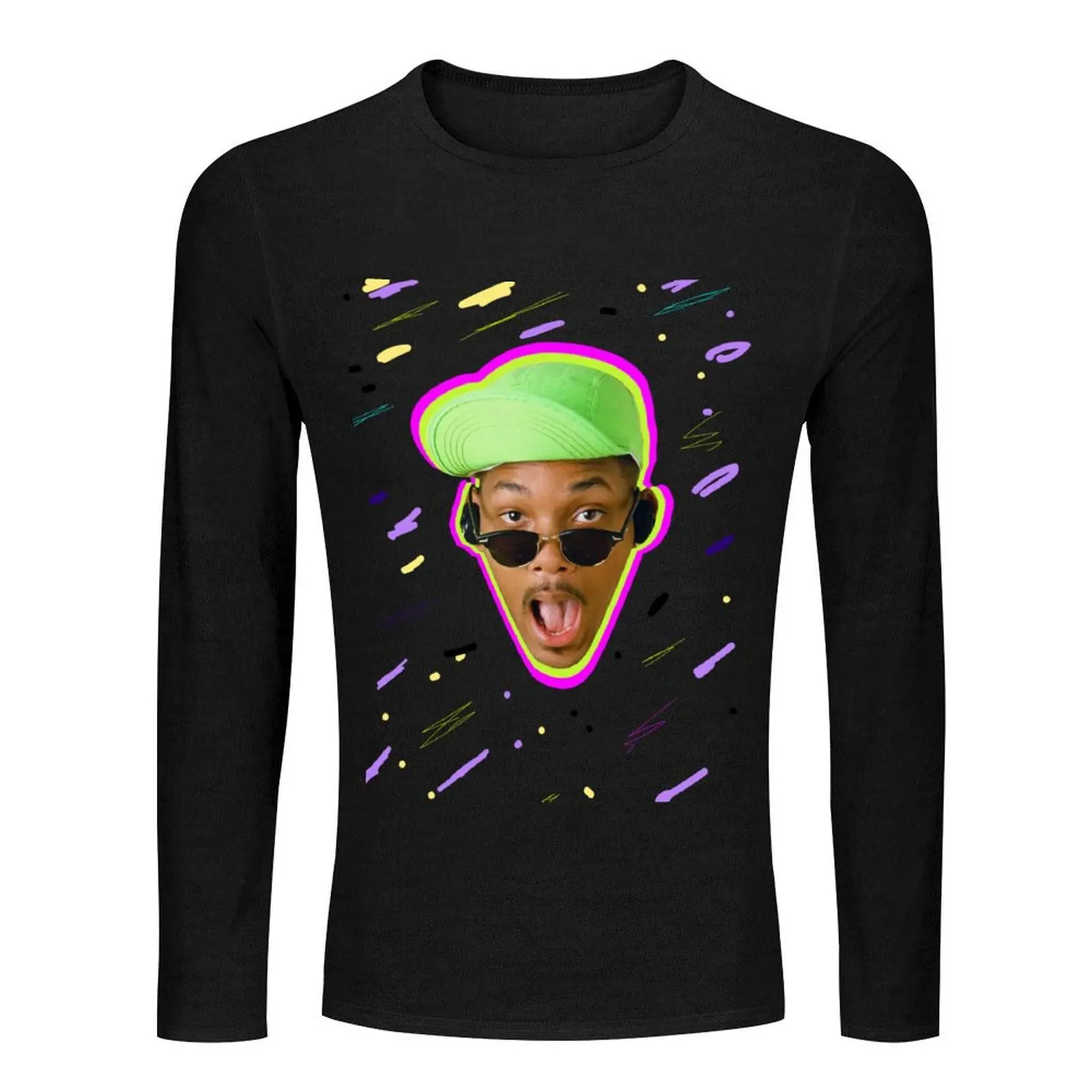 The fresh prince Long T-Shirt man clothes korean fashion heavyweight t shirts for men