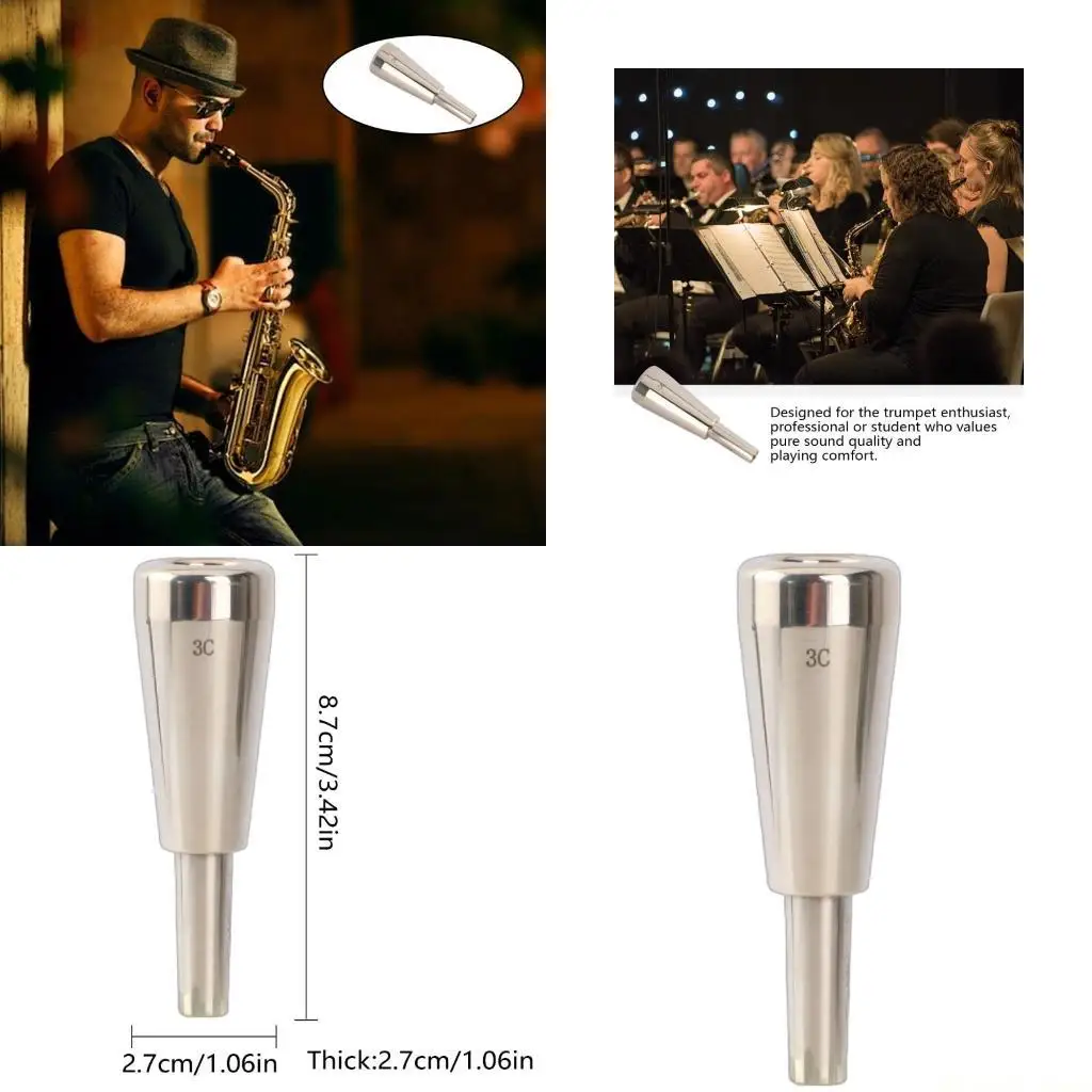 

31BE сплавы мундштук для трубы насадка для трубы мундштук для духовых инструментов для начинающих и профессиональных музыкантов