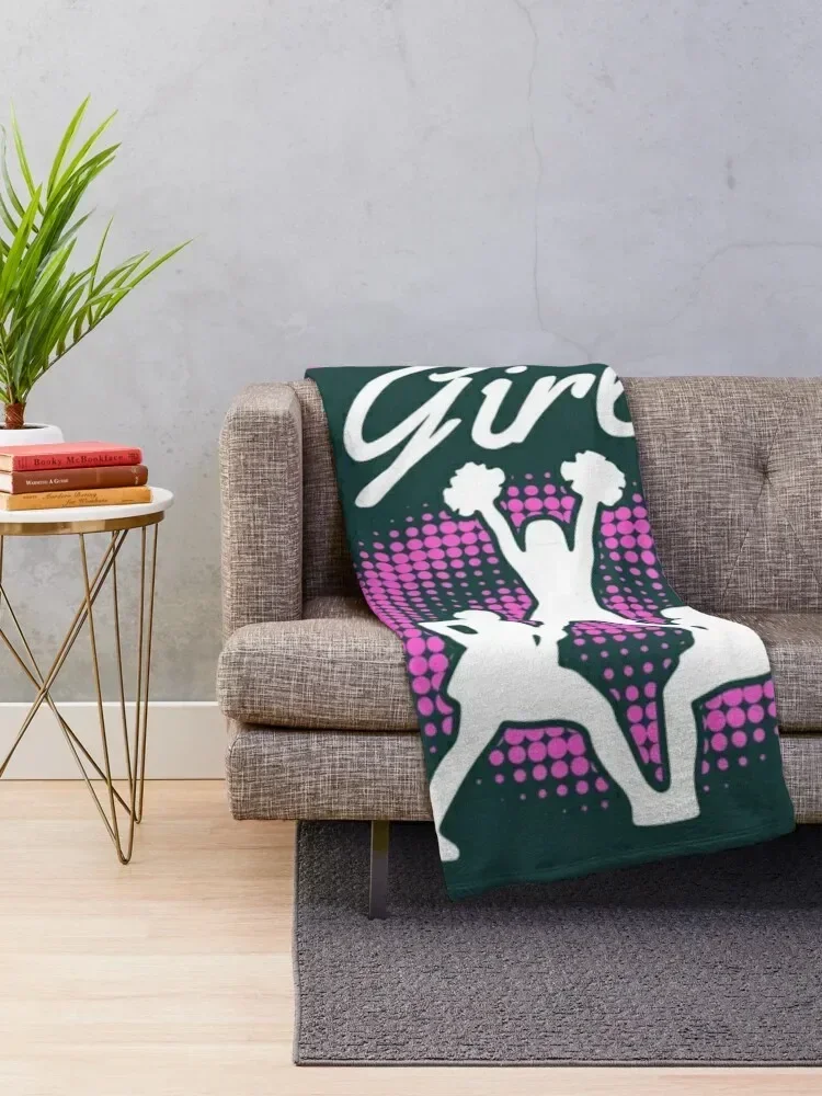 Cheerleader Cheerleading Cheer Girl Throw Blanket Sofas bed plaid Blankets