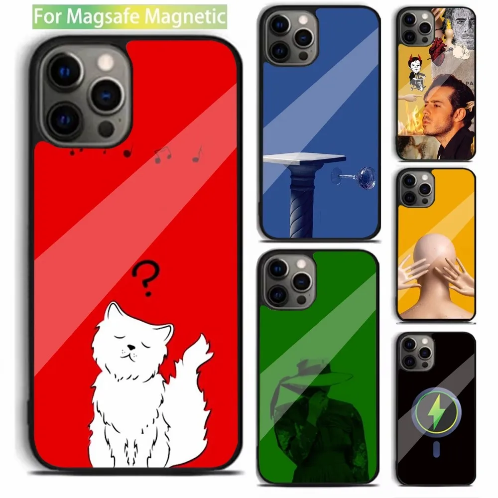 Funda de teléfono Singer Jose M-Madero para iPhone 15,14,13,12,11,Plus,Pro,Max Mini Magsafe carga inalámbrica magnética