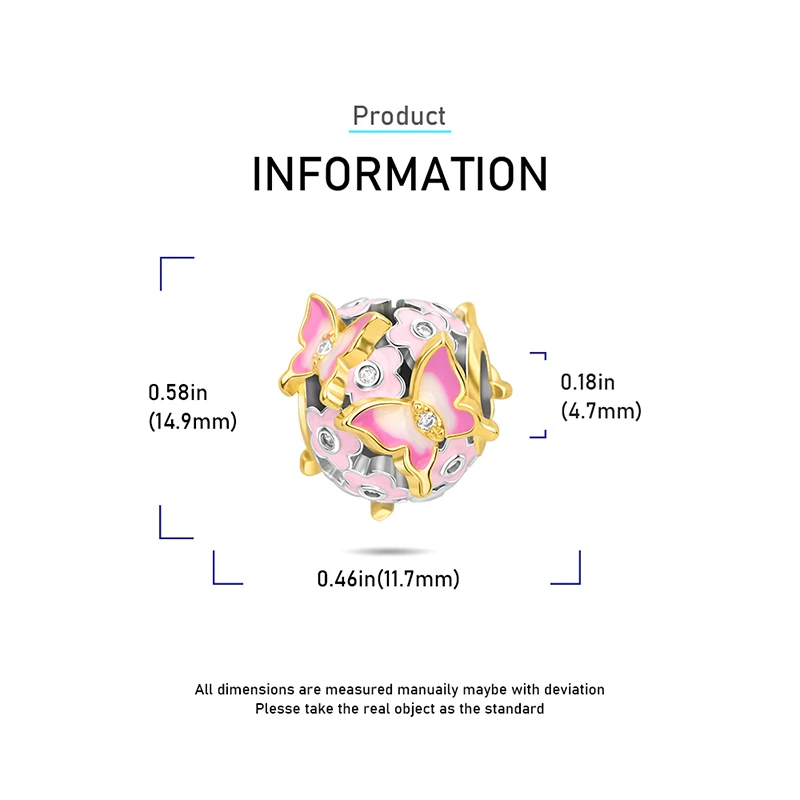 Ahthen 925 فضة رائجة البيع الخرز فراشة استرخى سحر صالح ثعبان سلسلة أساور القلائد للنساء صنع المجوهرات