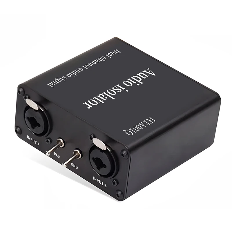 Audio Isolator Noise Reduction DI Ground Box 6.35 to Cannon Stereo Agricultural Electric Guitar Sound Card Show Noise Eliminatio