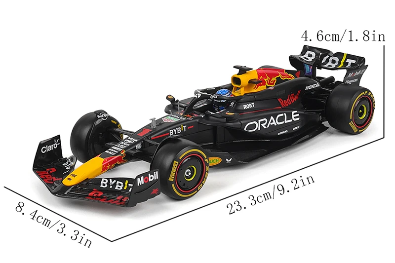 Bburago 1:43 2024 F1 Legierungsautomodell Red Bull RB20 # Max Verstappen # 11 Sergio Perez – Detail 2