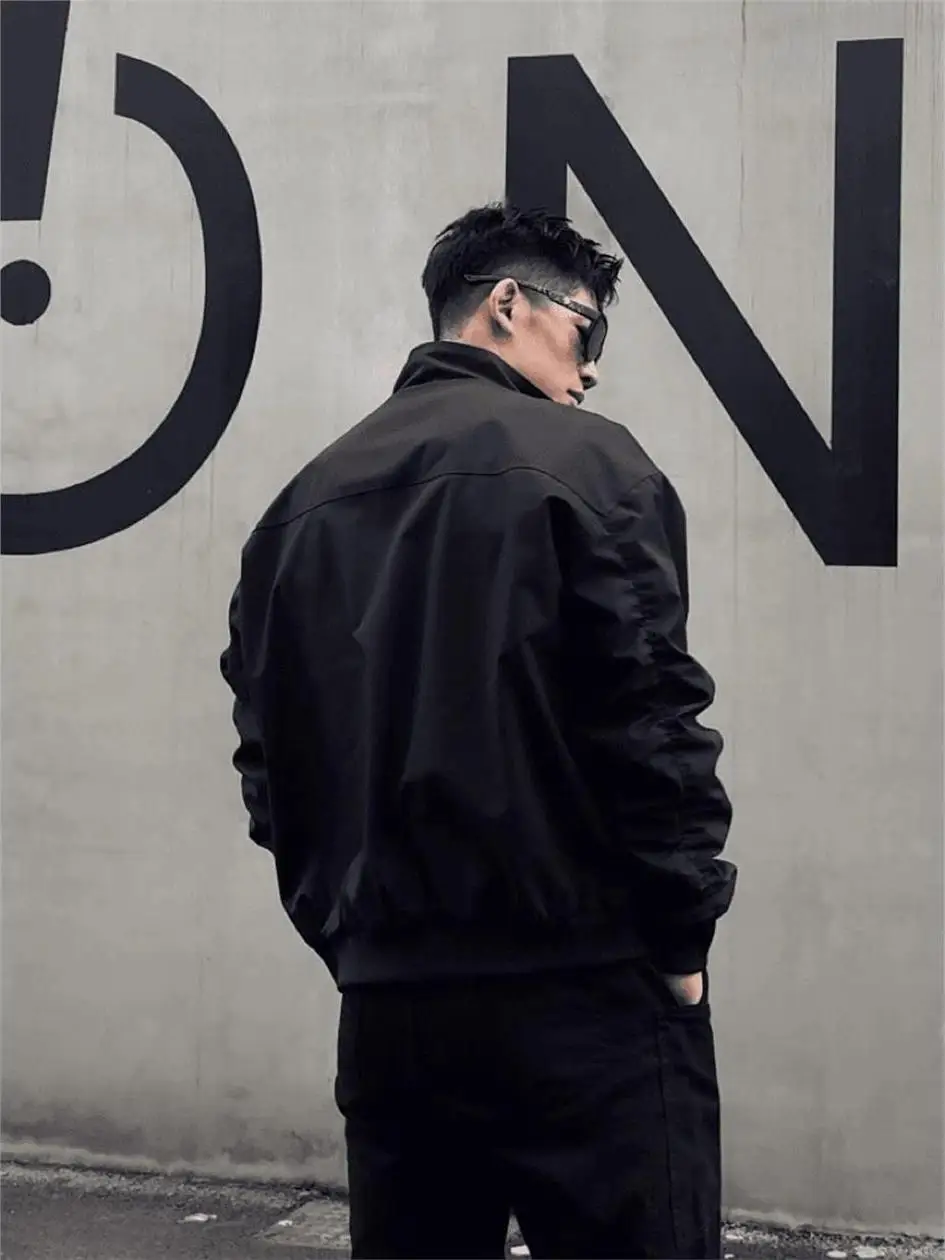 حجم كبير 300 Pou الأمريكية Sle المحملة واقية الوقوف طوق الرجال Jaet الخريف الطيران معطف الرجل الصلب عمال البيسبول...