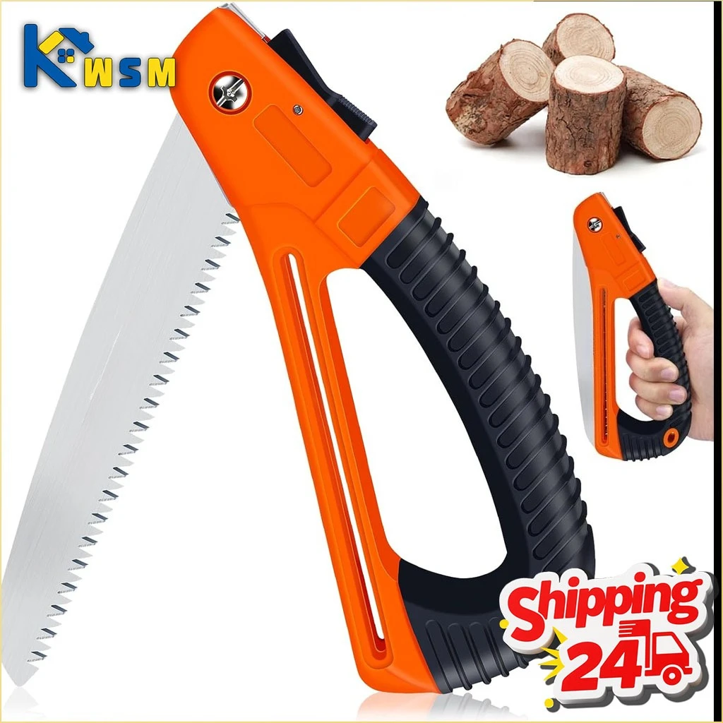 

Складная портативная ручная пила для обрезки деревьев, резки древесины, садовый инструмент, для кемпинга, для деревообработки, ручная пила для выживания на природе