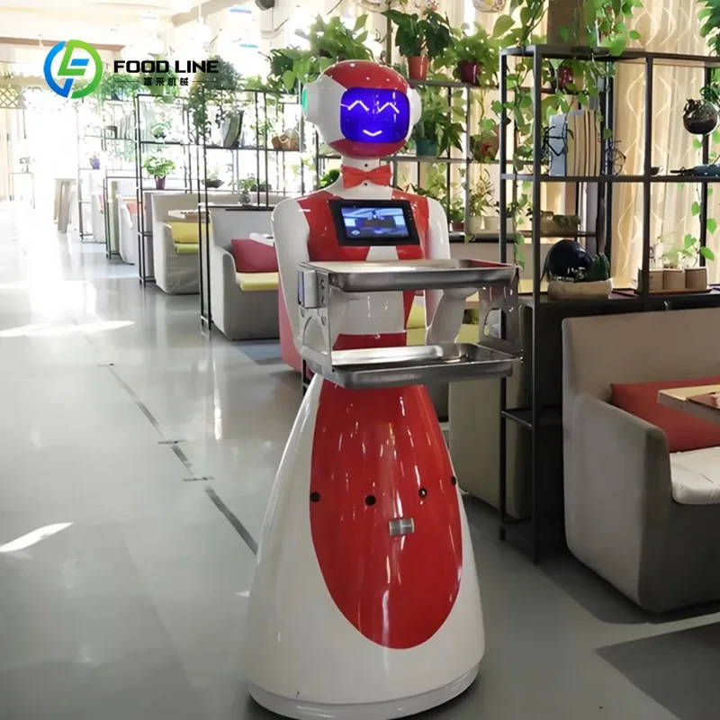 Hot Sale Smart Waiter Robot Laser Navigation Obstacle Avoidance Commercial Food Delivery Robot