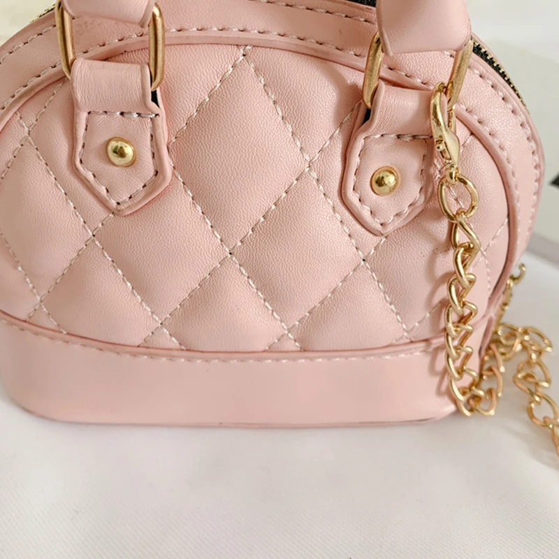 Fashion Elegant Rhombus Crossbody Bags Leather Shoulder Bag Handbag For Baby Girls Birthday Gifts