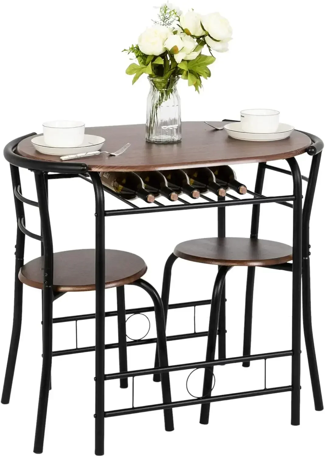 

Акция: Обеденный набор из 3 предметов, компактный кухонный стол на 2 персоны, набор для завтрака на 2 персоны, деревянный кухонный стол и 2 стула для небольшой кухни