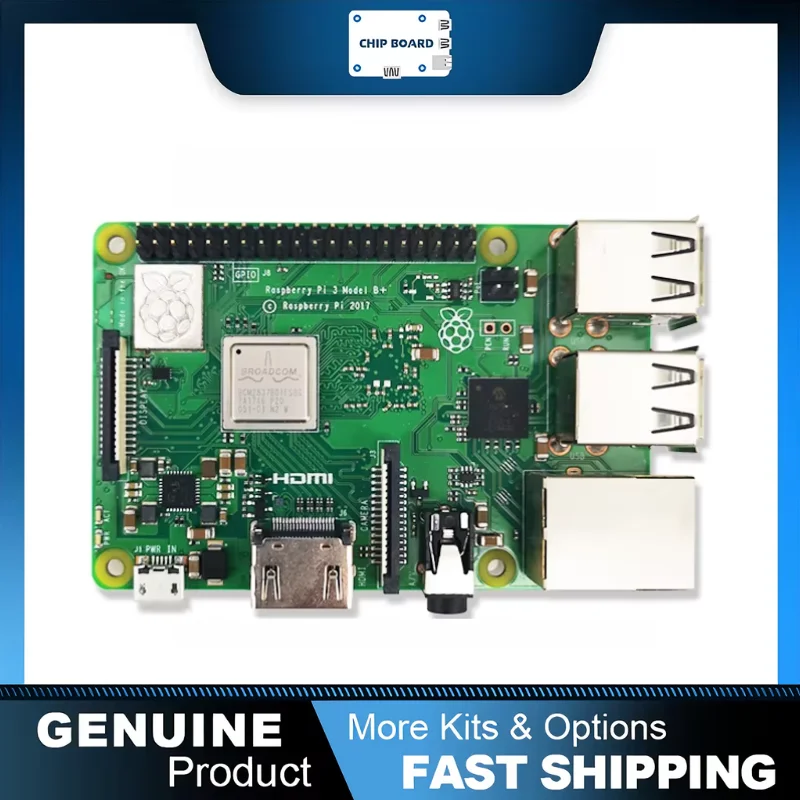 

Original Raspberry Pi 3 Model B /3B+ Plus BCM2837 1.2G ,Raspberry Pi 3 B+ with 2.4G & 5G WIFI 4.2 Bluetooth and PoE