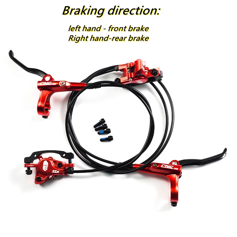 CNC MTB Bike Hydraulic Disk Brake Caliper And Handle Lever Mountain Bicycle Front Rear Disc Brake Cycling Accessories Part