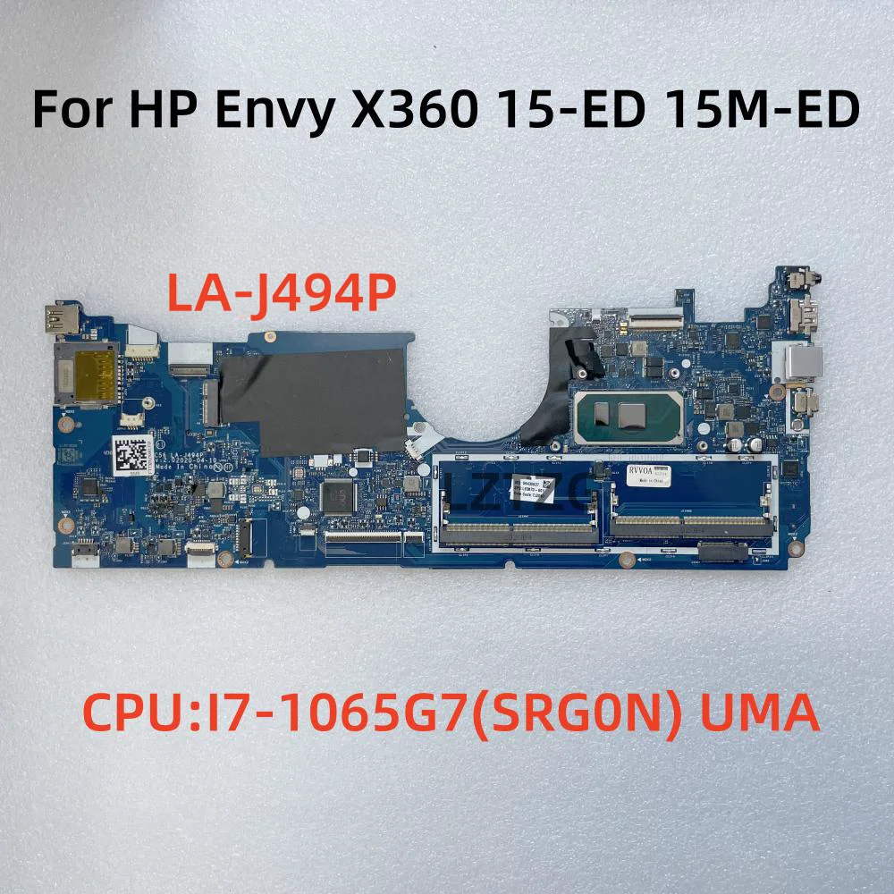 LA-J494P For HP Envy X360 15-ED 15T-ED 15M-ED Laptop Motherboard I7-1065G7 SRG0N UMA  L93870-601 100% Tested OK