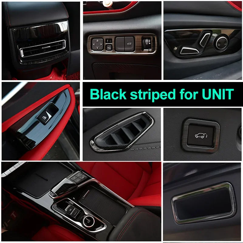 

Черные декоративные элементы для панели переключения передач Changan UNI-T 2023