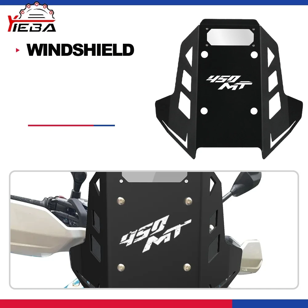 

Для CFMOTO 450 MT IBEX 450 2024-2025-2026, аксессуары, обтекатель ветрового стекла, алюминиевый ветрозащитный дефлектор, лобовое стекло мотоцикла