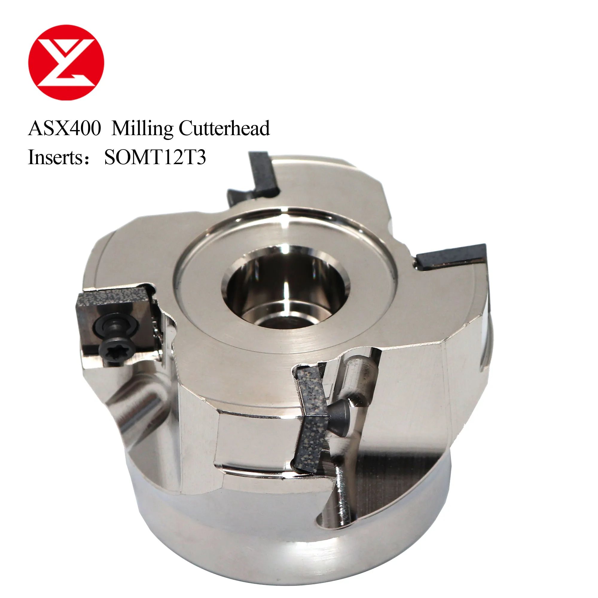 

ASX400 Milling Cutter Head Fast Feed Surface Milling Cutter 50 63 80mm for SOMT12T308 Inserts Milling Fast Feed Handle