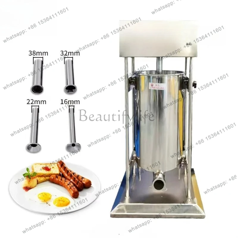 

Commercial 15L Automatic Electric Hot Dog Sausage Stuffer Meat Filling Machine for Sale
