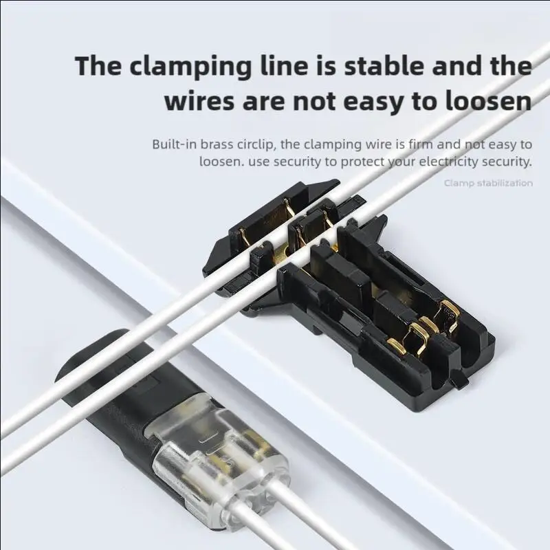 2 Pin Way Plug Docking T Type Electrical Connector LED Wire Cable Automotive No Break Lines Connector Strip Terminal Connection - Image 5