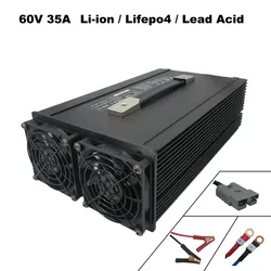 2500W 60V 35A LiFePO4 szybka ładowarka 16S 67.2V 17S 71.4 20S 73V 73.5V 16S EV ładowarka bateria wózka widłowego