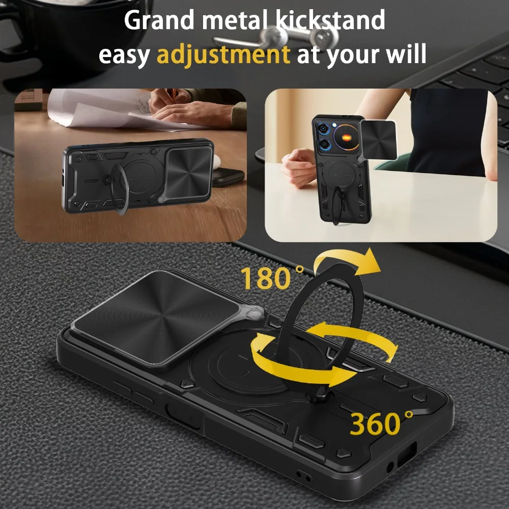 ل ZTE Nubia Music 4G حافظة درع الشريحة كاميرا حلقة حامل حماية غطاء الهاتف كابا ل Nubia Music 4G Funda #6