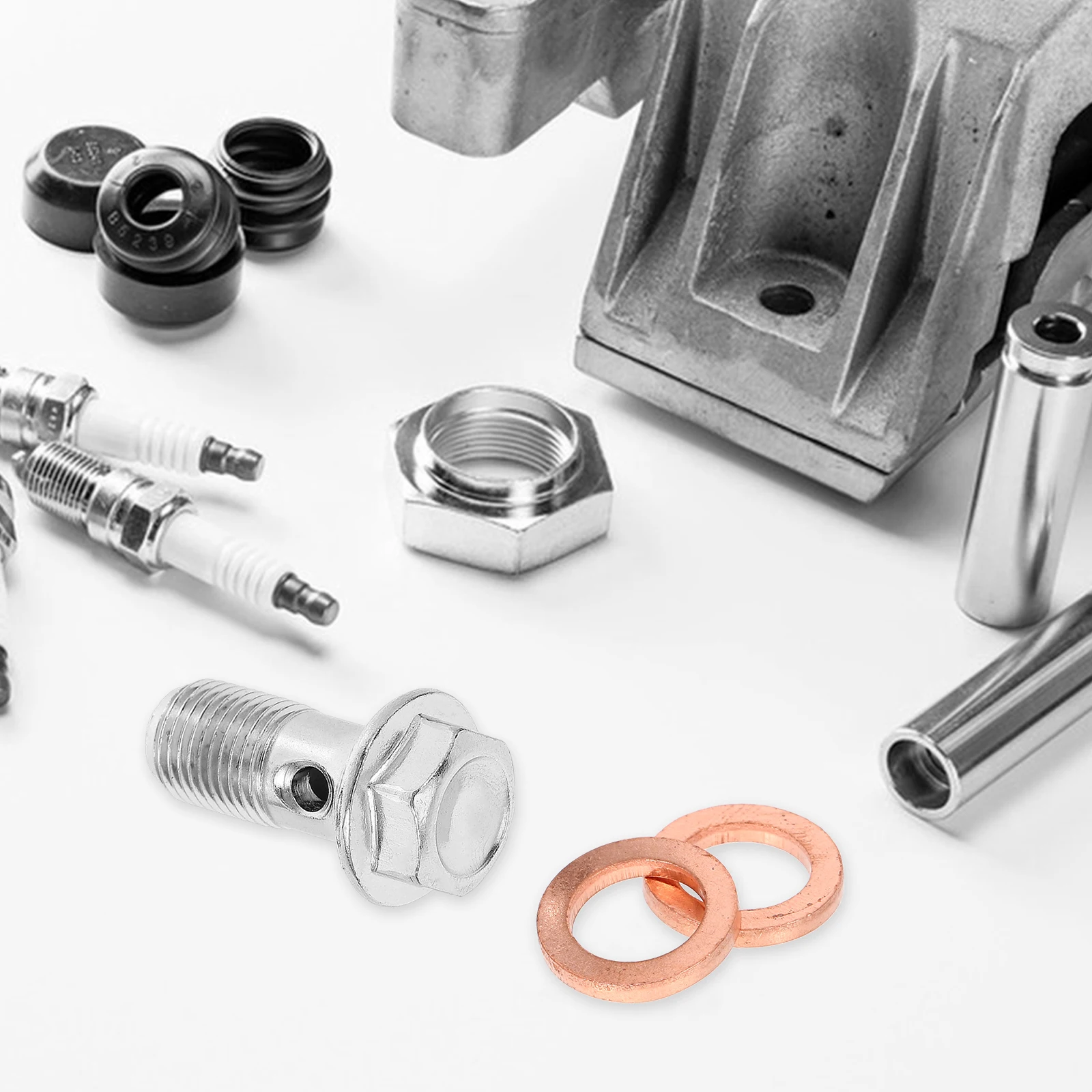 

Brake Line Screw Oil Drain Plug Replacement for Car Engine Transmission Durable Sturdy Wear Resistant Easy Installation Secure
