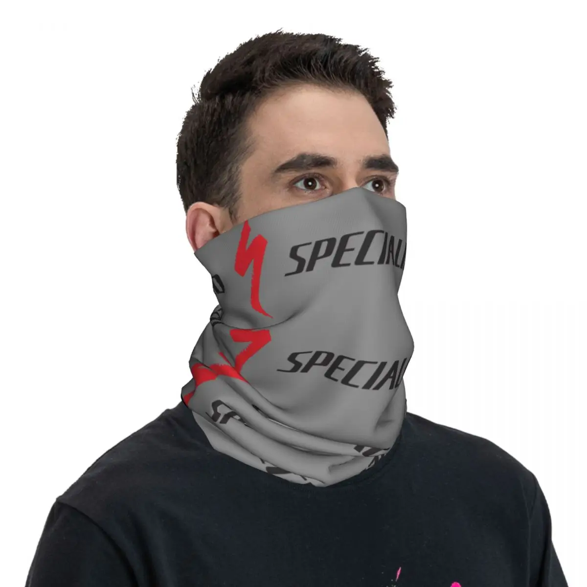 Polaina de cuello Bandana divertida para Club de motocicleta, bufanda envolvente s-specialized, pasamontañas para ciclismo, Unisex, adulto, a prueba de viento