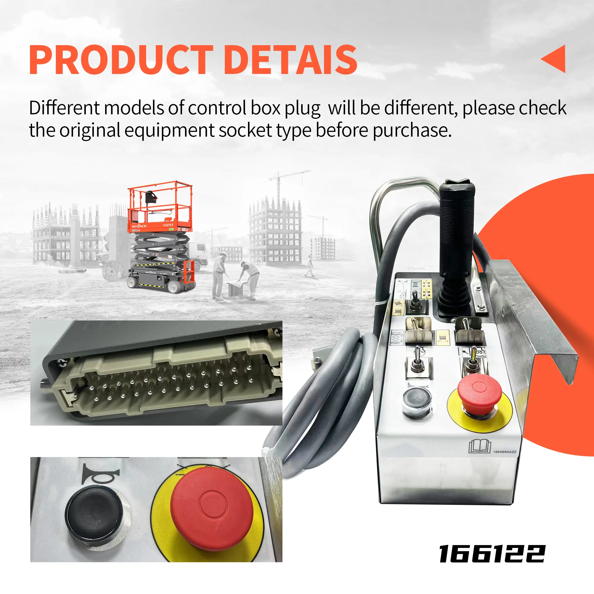 صندوق التحكم في المنصة 166122 137798 للمصاعد المقصية Skyjack SJ6826RT SJ6832RT