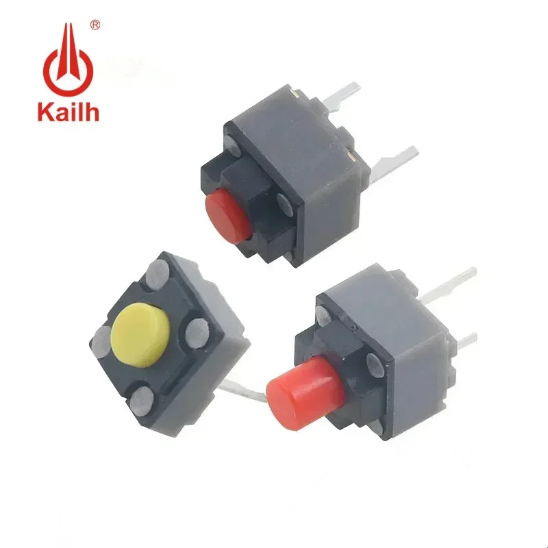 10Pcs 6*6*7.3 4.3mm 9.5mm Kailh square silent micro switch Mute switch can replace a rectangle micro switch 6X6X4.3mm 7.3mm