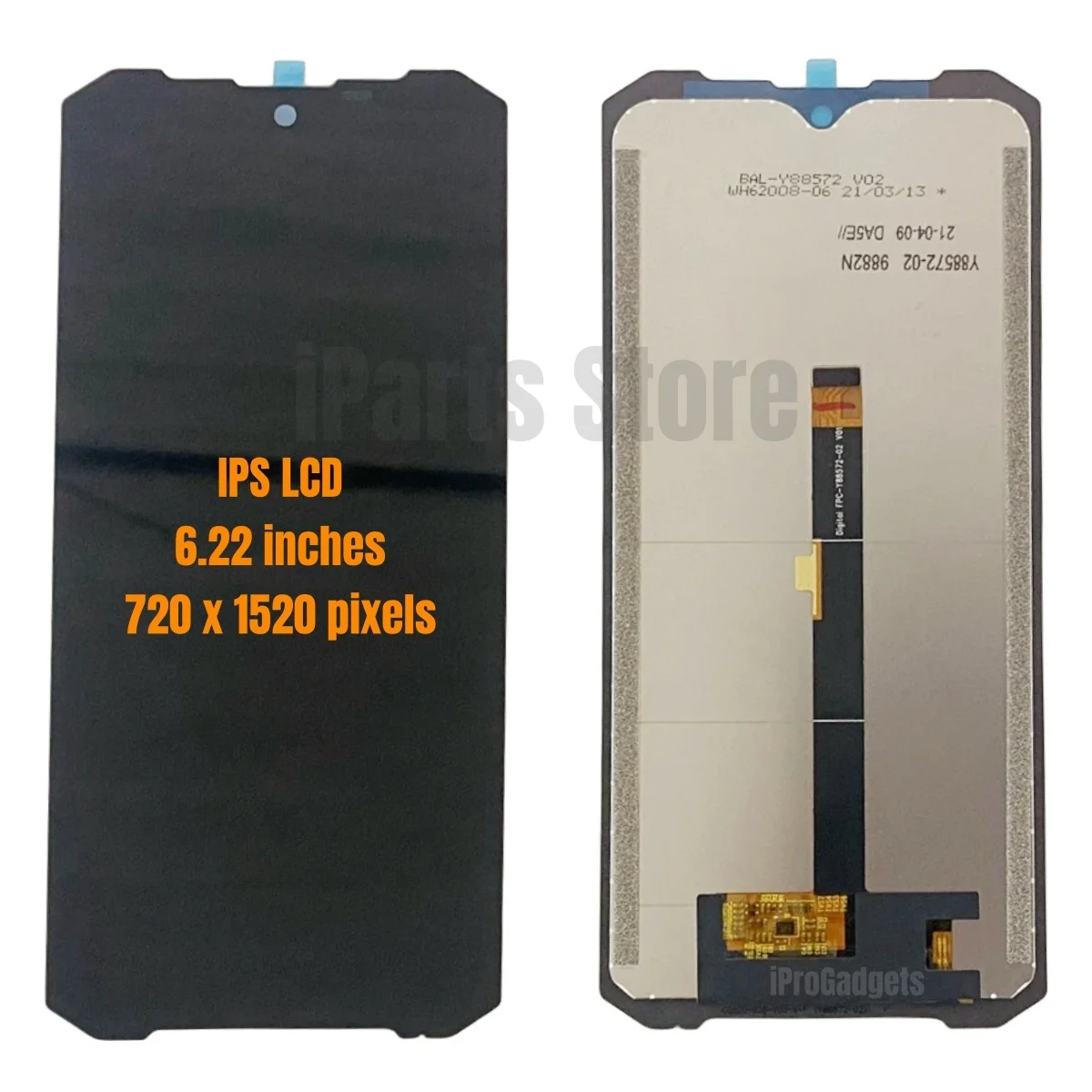 IParts-Replacement LCD Display Touch Screen for Doogee S96 Pro, Repair Parts