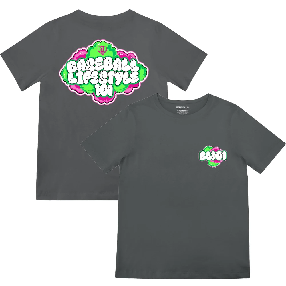 نمط حياة البيسبول الجديد للأطفال 101 حلوى القطن الشباب تي شيرت الهالوين/هدايا عيد الميلاد حفلة عائلية الرجال النساء زوجين البلوز #6