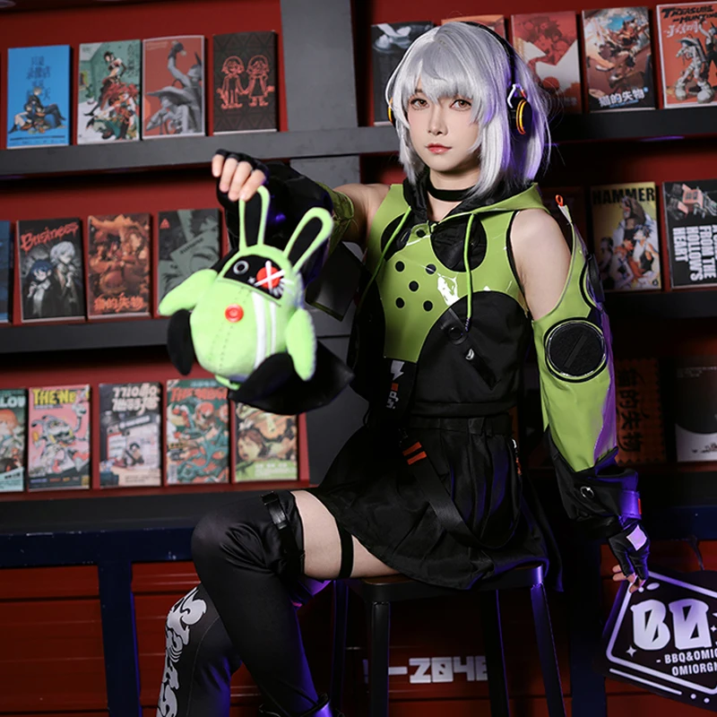 The Zenless Zone Zero cos Anby Demara Cosplay lovely Cool girl Green Daily costume A